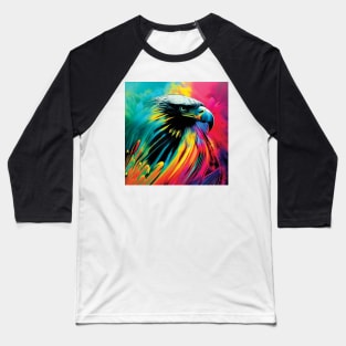 Bald Eagle in Striking Rainbow Colours Baseball T-Shirt